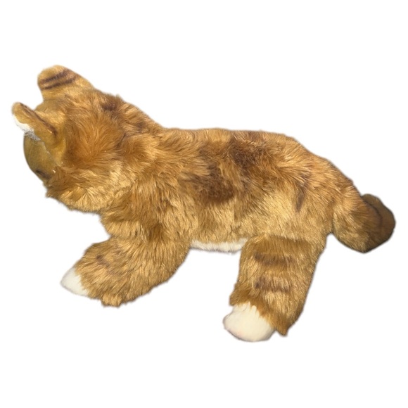 Bearington Tabby Maine Coon Realistic Cat 12" Plush Stuffed Animal Kitty - Picture 2 of 7